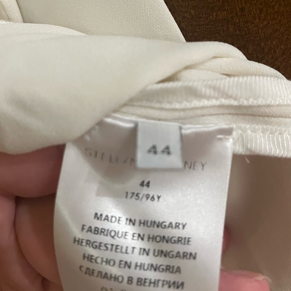 Stella McCartney Arlesa Crepe top/ silver front zipper - Picture 6 of 8